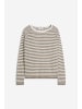 Cinque Strickjacke CILINDA in Weiss Braun Gestreift