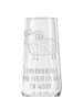 Mr. & Mrs. Panda Sektglas Sternzeichen Widder mit Spruch in Transparent