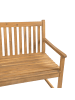 Beliani Gartenbank VIVARA in Braun/Beige - (W) 160 x (H) 88 x (L) 61 cm