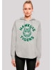 F4NT4STIC Oversized Hoodie Stranger Things Hawkins Tigers Netflix TV Series in grau