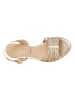 Les Tropéziennes par M Belarbi Lania – Ledersandalen mit Absatz Gold