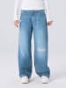 TWO SOON Wide Fit Jeans in Medium Blue Denim