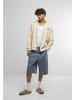 Mister Tee Jacke "Los Angeles Emb Heavy Tonal College Jacket" in Beige