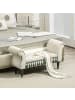 HOMCOM Polsterbank in Beige 117L x 40B x 58H cm