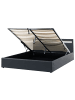Beliani Doppelbett ARMELLE in Schwarz - (W) 188 x (H) 83 x (L) 216 cm