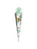 Motiv-Schultüte Rainbow Butterfly 85 cm Sound Glitzerborte in Grün