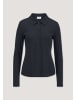 Hessnatur Longsleeve Polo in marine