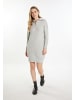 DreiMaster Damen Strickkleid in Grau Melange