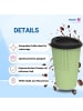 elasto Riffel-Kaffeebecher "ToGo" in geselliges grün/schwarz - 300 ml