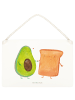 Mr. & Mrs. Panda holzbild Avocado Toast ohne Spruch in Weiß