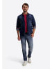 Timezone Jeans Gerade Regular Fit Reißverschluss Unifarben in Blau