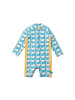 Little Green Radicals Recycled Sunsafe Sunsuit in Blue