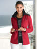 WITT WEIDEN Fleece-Jacke in rot-schwarz