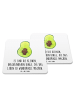 Mr. & Mrs. Panda Bierdeckel Avocado Kern mit Spruch in Weiß