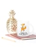 Mr. & Mrs. Panda Glas Fuchs Joggen mit Spruch in Transparent