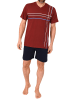 NORMANN Shorty Schlafanzug kurzarm Pyjama - 84252 in rot