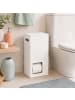 relaxdays Toilettenpapier Aufbewahrung in Weiß - (B)25 x (H)50 x (T)14 cm