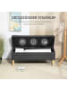 HOMCOM Sitzbank in Dunkelgrau 110L x 39B x 45H cm