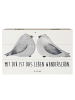 Mr. & Mrs. Panda Aufbewahrungsbox Turteltauben Liebe mit Spruch in Weiß