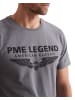 PME Legend T-Shirt SHORT SLEEVE R-NECK LOGO CARRIER in Grau