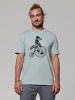 wat? Apparel T-Shirt T-Rex auf Fahrrad in Aloe
