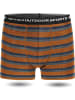 Normani Outdoor Sports Herren Merino Boxershorts Adelaide in Orange/Blau/Grau