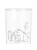 Mr. & Mrs. Panda Glas Pinguin Lagerfeuer mit Spruch in Transparent