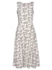 Beach Time Sommerkleid in beige-creme bedruckt