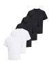 Jack & Jones T-Shirt Organic Relaxed in Schwarz / weiß