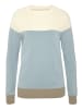 BOYSENS Strickpullover in himmelblau-wollweiß