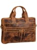 Greenburry Aktentasche Vintage Businessmappe Small in Sattelbraun