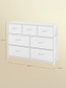 SONGMICS Kommode Bellah in Weiß - (B)98.8 x (H)73.7 x (T)30 cm
