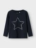 name it Mädchen Longsleeve mit Print in Blau