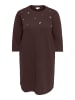 ONLY Carmakoma Sweatshirt-Kleid in Coffee Bean