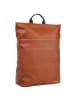 Leonhard Heyden Hamburg Rucksack Leder 46 cm Laptopfach cognac