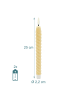 relaxdays 6 x LED Stabkerzen in Beige