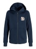 JACK & JONES Junior Kapuzensweatjacke JJELOGO SWEAT ZIPHOOD JNR in sky captain