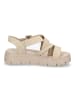 rieker Plateau Sandale in Beige