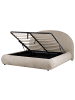 Beliani Doppelbett GRASSE in Beige - (W) 200 x (H) 115 x (L) 225 cm