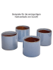 Butlers Blumentopf glasiert GLAZE in Blau