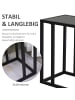 HOMCOM Beistelltisch-45L x 30B x 51,5H cm-Schwarz