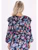IZIA Damen Bluse in Blau Mehrfarbig