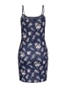 Cloud5ive Cloud5ive Kurzes Viskose Trägerkleid mit Blumen Print in navy