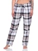 NORMANN Flanell Pyjama Hose karierte Schlafanzug Hose lang - 76571 in marine