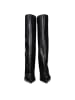The Attico Schwarz Leder High Absatz Stiefel