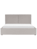 Beliani 2-tlg Doppelbett MOISSAC in Grau/Schwarz