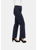 GOLDNER Elegante Stretchhose mit Bügelfalten in marine