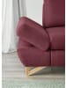 Furn.Design Ecksofa bordeaux Velours, Wohnzimmer Sofa