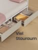 VASAGLE Bettgestell Mazey in milchkaffee - (B)149 x (H)94.7 x (T)210.2 cm