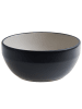 Beliani 16-tlg Tafelservice NUTMEG in Schwarz/Weiß
